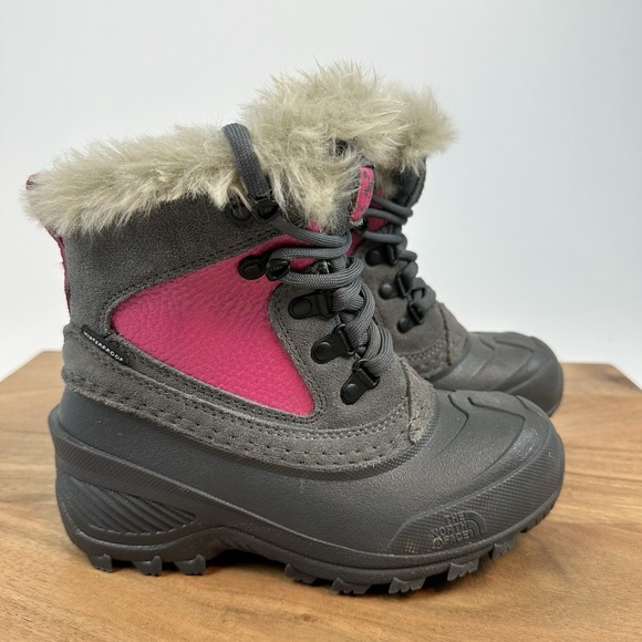 Little Kids North Face Shellista Extreme Winter Faux Fur Waterproof Boots Sz 13C - Picture 1 of 8